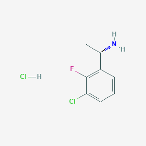 molecular formula C8H10Cl2FN B1427801 (S)-1-(3-氯-2-氟苯基)乙胺盐酸盐 CAS No. 1313593-59-7