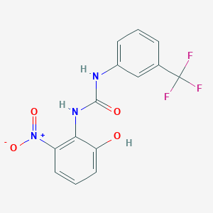 N-(2-hydroxy-6-nitro-phenyl)-N'-(3-trifluoromethyl-phenyl)urea