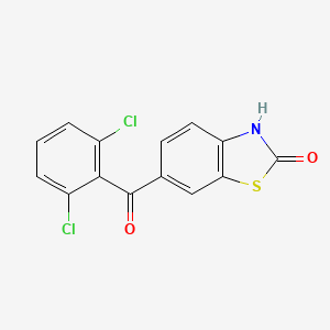 2(3H)-Benzothiazolone, 6-(2,6-dichlorobenzoyl)-