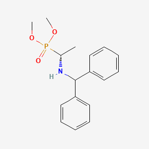 Phosphonic acid, [(1R)-1-[(diphenylmethyl)amino]ethyl]-, dimethyl ester