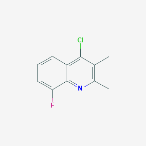 molecular formula C11H9ClFN B1427807 4-氯-8-氟-2,3-二甲基喹啉 CAS No. 1184365-73-8