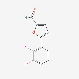 molecular formula C11H6F2O2 B1427810 5-(2,3-Difluorophenyl)furan-2-carbaldehyde CAS No. 1126635-06-0