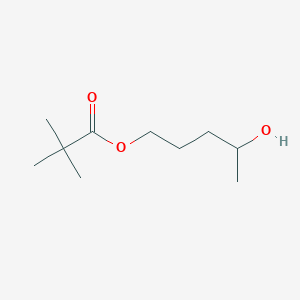 molecular formula C10H20O3 B14278125 4-Hydroxypentyl 2,2-dimethylpropanoate CAS No. 138459-92-4