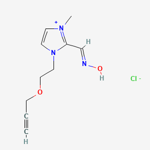 2-((Hydroxyimino)methyl)-1-methyl-3-(2-(2-propynyloxy)ethyl)-1H-imidazolium chloride