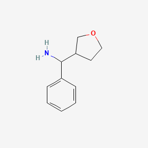 molecular formula C11H15NO B1427816 Oxolan-3-yl(phenyl)methanamine CAS No. 1248371-63-2