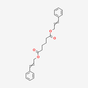 molecular formula C24H26O4 B14278174 Bis(3-phenylprop-2-en-1-yl) hexanedioate CAS No. 141888-10-0