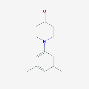 molecular formula C13H17NO B142782 1-(3,5-二甲苯基)哌啶-4-酮 CAS No. 154913-18-5