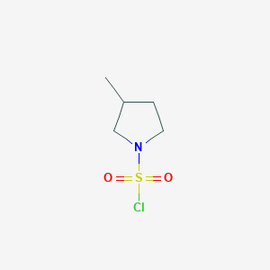 molecular formula C5H10ClNO2S B1427821 3-Methylpyrrolidine-1-sulfonyl chloride CAS No. 1251345-08-0