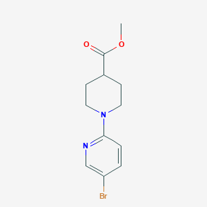 molecular formula C12H15BrN2O2 B1427823 1-(5-溴吡啶-2-基)哌啶-4-甲酸甲酯 CAS No. 1289027-00-4