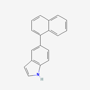 1H-Indole, 5-(1-naphthalenyl)-