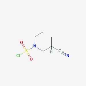 molecular formula C6H11ClN2O2S B1427825 (2-Cyanopropyl)(ethyl)sulfamoyl chloride CAS No. 1247700-03-3