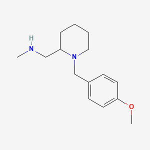 molecular formula C15H24N2O B1427826 [1-(4-甲氧基-苄基)-哌啶-2-基甲基]-甲基-胺 CAS No. 1284482-57-0
