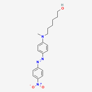 6-(Methyl{4-[(E)-(4-nitrophenyl)diazenyl]phenyl}amino)hexan-1-ol