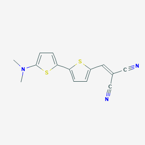 2-[[5-[5-(Dimethylamino)thiophen-2-yl]thiophen-2-yl]methylidene]propanedinitrile