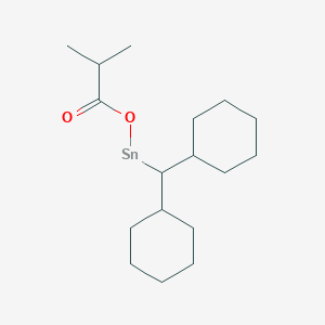 (Dicyclohexylmethyl)[(2-methylpropanoyl)oxy]stannane