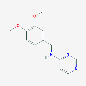 molecular formula C13H15N3O2 B1427834 N-[(3,4-二甲氧基苯基)甲基]嘧啶-4-胺 CAS No. 1291584-32-1