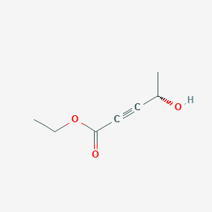 2-Pentynoic acid, 4-hydroxy-, ethyl ester, (4S)-