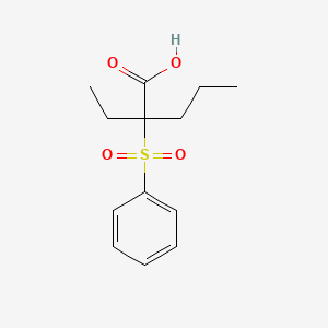 2-(Benzenesulfonyl)-2-ethylpentanoic acid