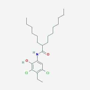 N-(3,5-Dichloro-4-ethyl-2-hydroxyphenyl)-2-hexyldecanamide