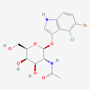 molecular formula C16H18BrClN2O6 B142784 5-溴-4-氯-3-吲哚基-N-乙酰-β-D-半乳糖苷 CAS No. 129572-48-1