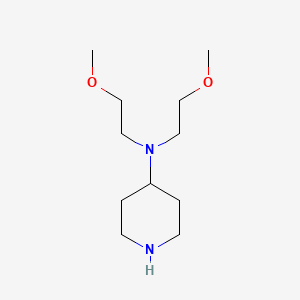 molecular formula C11H24N2O2 B1427840 N,N-双(2-甲氧基乙基)哌啶-4-胺 CAS No. 1181375-57-4