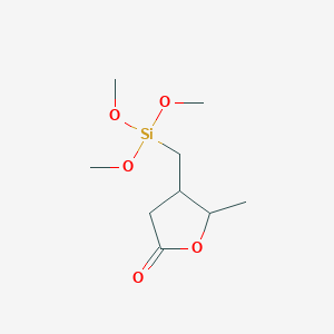 5-Methyl-4-[(trimethoxysilyl)methyl]oxolan-2-one