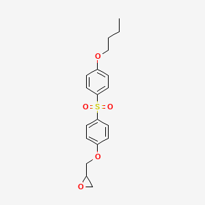 2-{[4-(4-Butoxybenzene-1-sulfonyl)phenoxy]methyl}oxirane