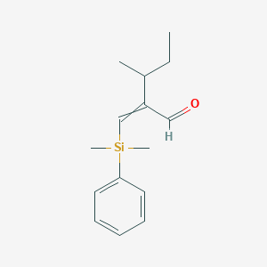 2-{[Dimethyl(phenyl)silyl]methylidene}-3-methylpentanal