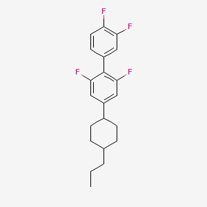 2-(3,4-Difluorophenyl)-1,3-difluoro-5-(4-propylcyclohexyl)benzene