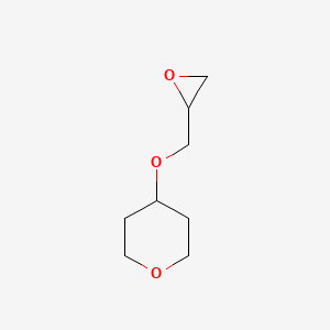 molecular formula C8H14O3 B1427847 4-(环氧乙烷-2-基甲氧基)氧杂环己烷 CAS No. 1236764-54-7