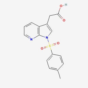 1H-Pyrrolo[2,3-b]pyridine-3-acetic acid, 1-[(4-methylphenyl)sulfonyl]-