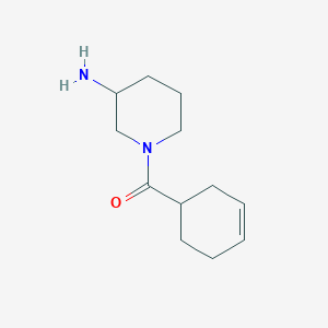 molecular formula C12H20N2O B1427850 1-(环己-3-烯-1-羰基)哌啶-3-胺 CAS No. 1251144-07-6