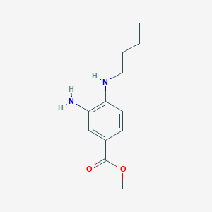 molecular formula C12H18N2O2 B1427851 3-氨基-4-(丁氨基)苯甲酸甲酯 CAS No. 475489-75-9