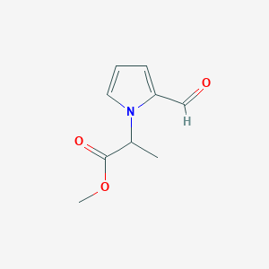 molecular formula C9H11NO3 B1427858 2-(2-甲酰-1H-吡咯-1-基)丙酸甲酯 CAS No. 60026-29-1