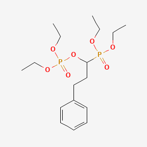 Phosphoric acid, 1-(diethoxyphosphinyl)-3-phenylpropyl diethyl ester