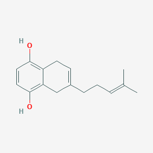 1,4-Naphthalenediol, 5,8-dihydro-6-(4-methyl-3-pentenyl)-