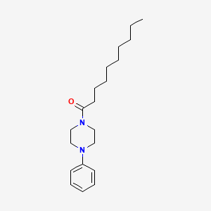 Piperazine, 1-(1-oxodecyl)-4-phenyl-