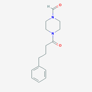 4-(4-Phenylbutanoyl)piperazine-1-carbaldehyde