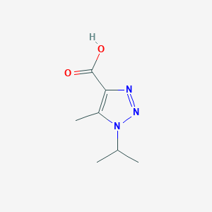molecular formula C7H11N3O2 B1427869 5-methyl-1-(propan-2-yl)-1H-1,2,3-triazole-4-carboxylic acid CAS No. 1250809-02-9