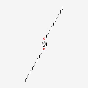 molecular formula C38H70O2 B14278695 Benzene, 1,4-bis(hexadecyloxy)- CAS No. 137436-24-9