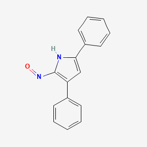 molecular formula C16H12N2O B14278698 1H-Pyrrole, 2-nitroso-3,5-diphenyl- CAS No. 154675-02-2