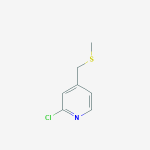 molecular formula C7H8ClNS B1427870 2-Chloro-4-[(methylsulfanyl)methyl]pyridine CAS No. 1247789-01-0