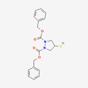 Dibenzyl 4-sulfanylpyrazolidine-1,2-dicarboxylate