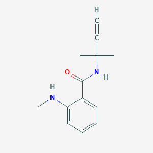 molecular formula C13H16N2O B14278733 2-(Methylamino)-N-(2-methylbut-3-yn-2-yl)benzamide CAS No. 141278-35-5