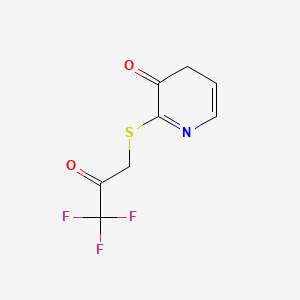 3(4H)-Pyridinone, 2-((3,3,3-trifluoro-2-oxopropyl)thio)-