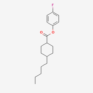 Cyclohexanecarboxylic acid, 4-pentyl-, 4-fluorophenyl ester