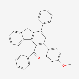 molecular formula C33H24O2 B14278765 [3-(4-Methoxyphenyl)-1-phenyl-9H-fluoren-4-YL](phenyl)methanone CAS No. 138398-49-9