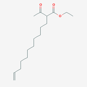 molecular formula C17H30O3 B14278768 Ethyl 2-acetyltridec-12-enoate CAS No. 157373-99-4