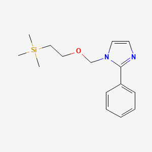 molecular formula C15H22N2OSi B14278770 2-Phenyl-1-{[2-(trimethylsilyl)ethoxy]methyl}-1H-imidazole CAS No. 139975-85-2