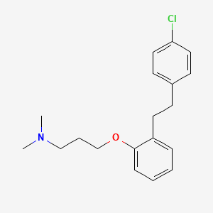 1-Propanamine, 3-[2-[2-(4-chlorophenyl)ethyl]phenoxy]-N,N-dimethyl-